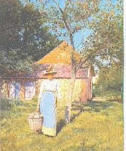 Signora nell'aia